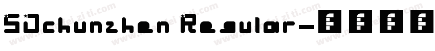 SJchunzhen Regular字体转换